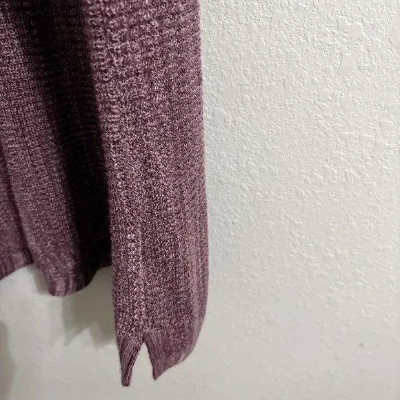 Pure Jill Sweater Women XL Mauve Textured Knit Cotton Blend Oversized Cozy - Picture 7 of 12